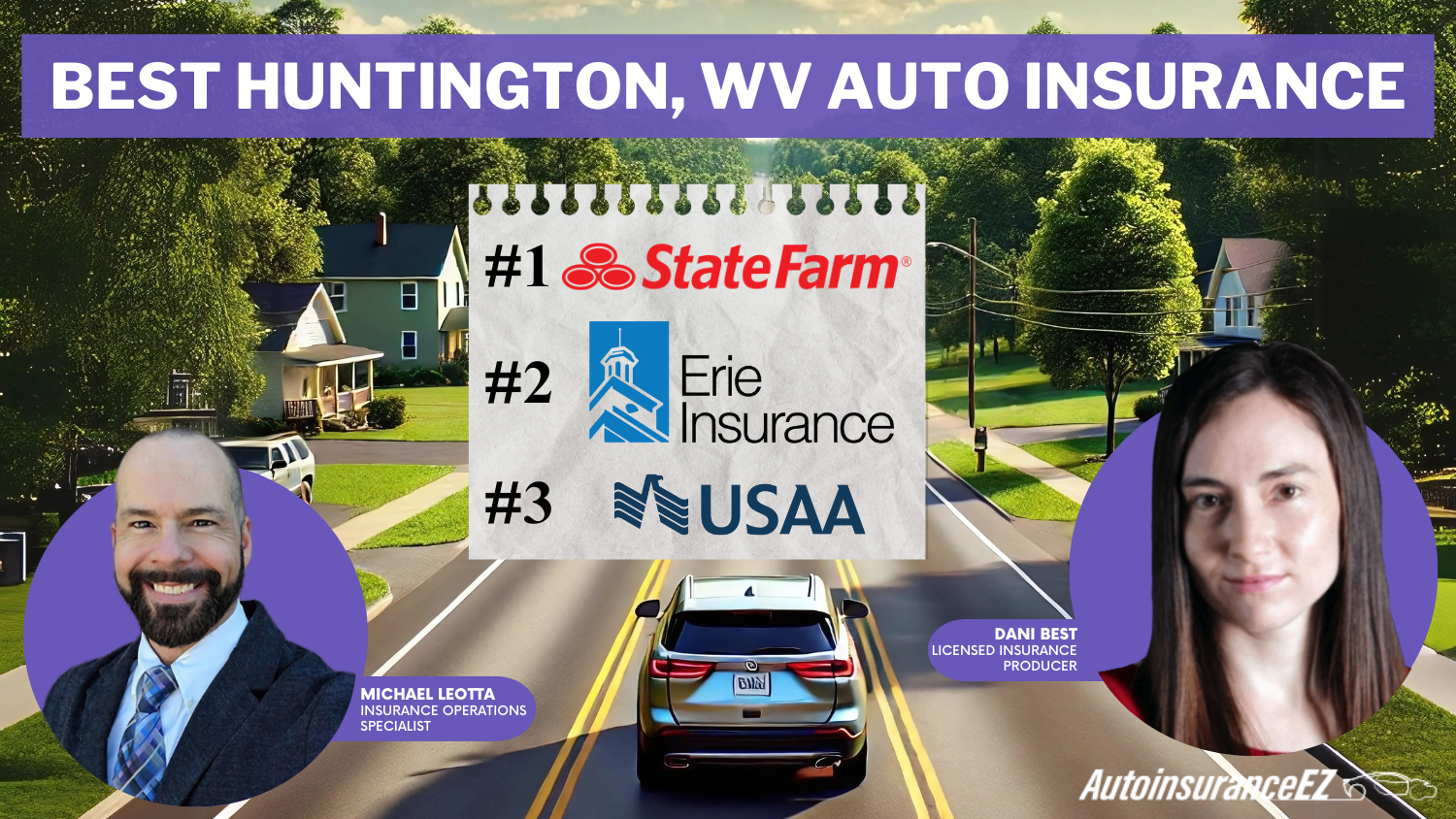 Best Huntington, WV Auto Insurance: State Farm, Erie, and USAA