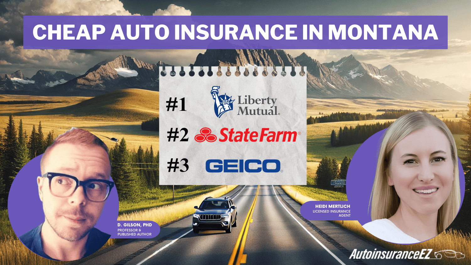 Cheap Auto Insurance in Montana- Liberty Mutual, state farm, geico