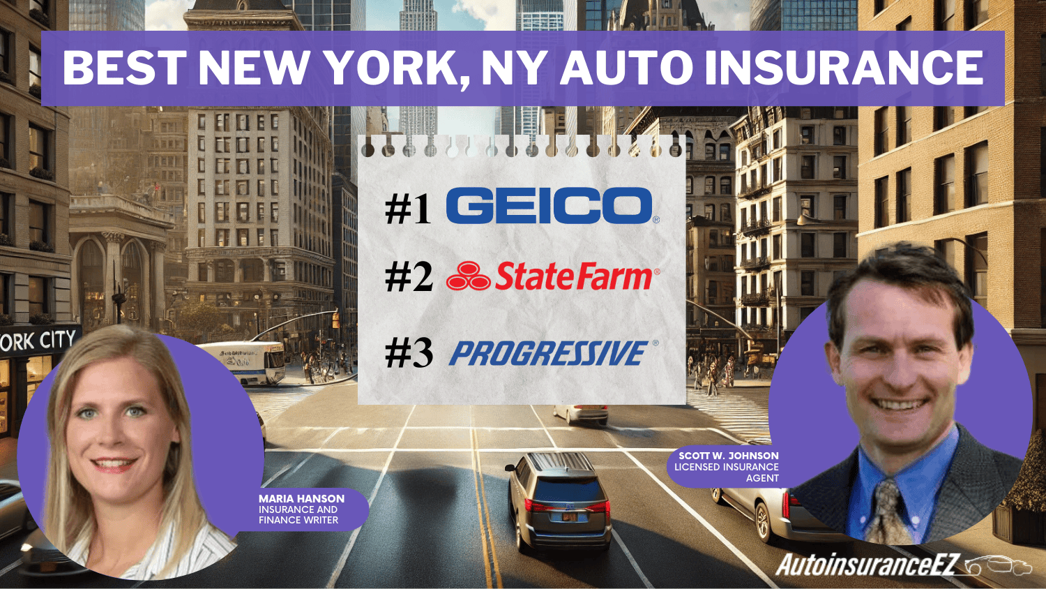 Best New York, NY Auto Insurance: Geico, State Farm, and Progressive