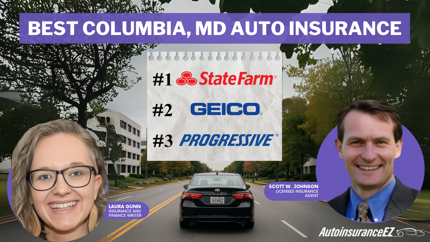 State Farm, Geico and Progressive: Best Columbia, MD Auto Insurance