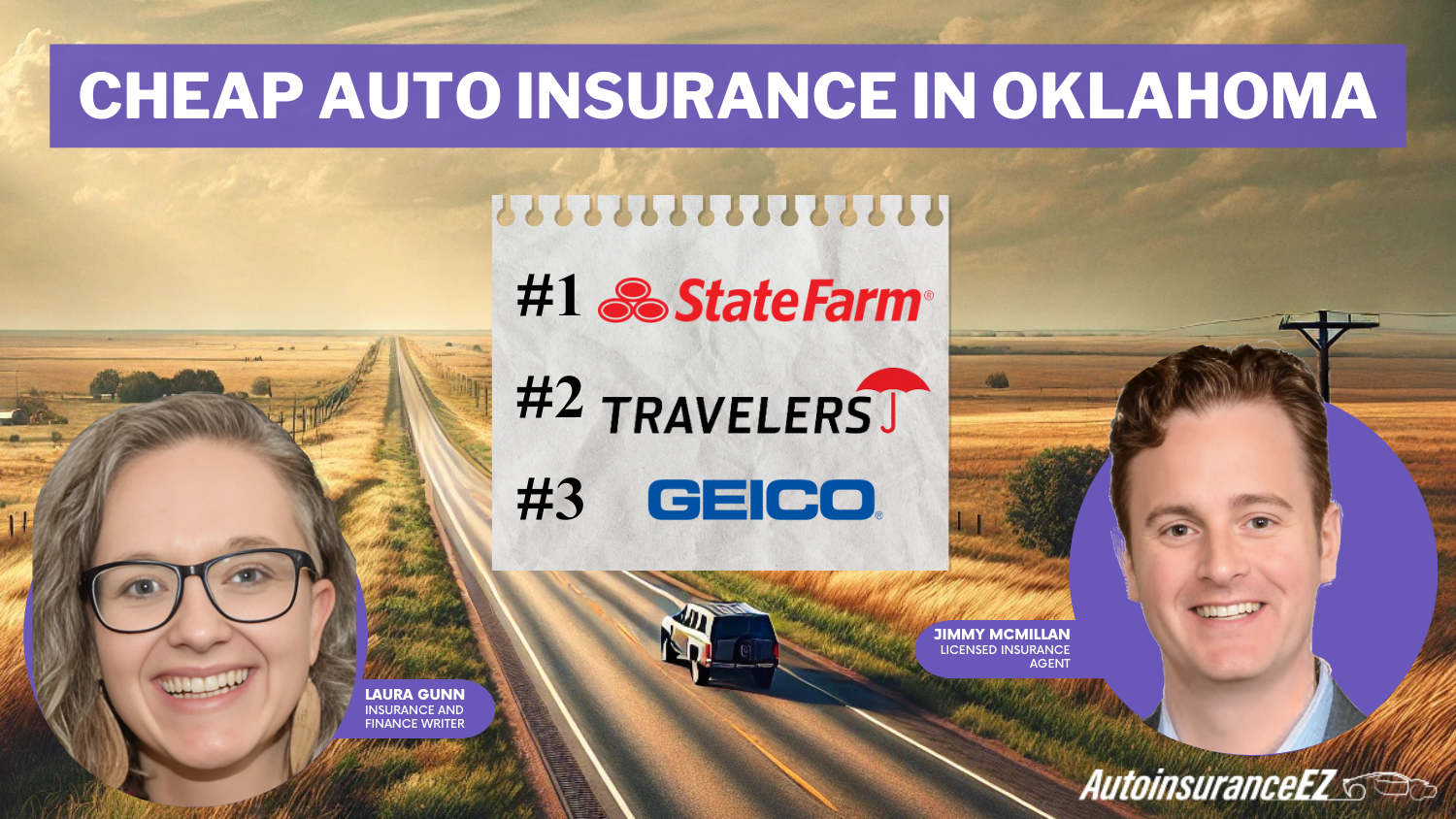 cheap auto insurance in Oklahoma: State Farm, Travelers, Geico