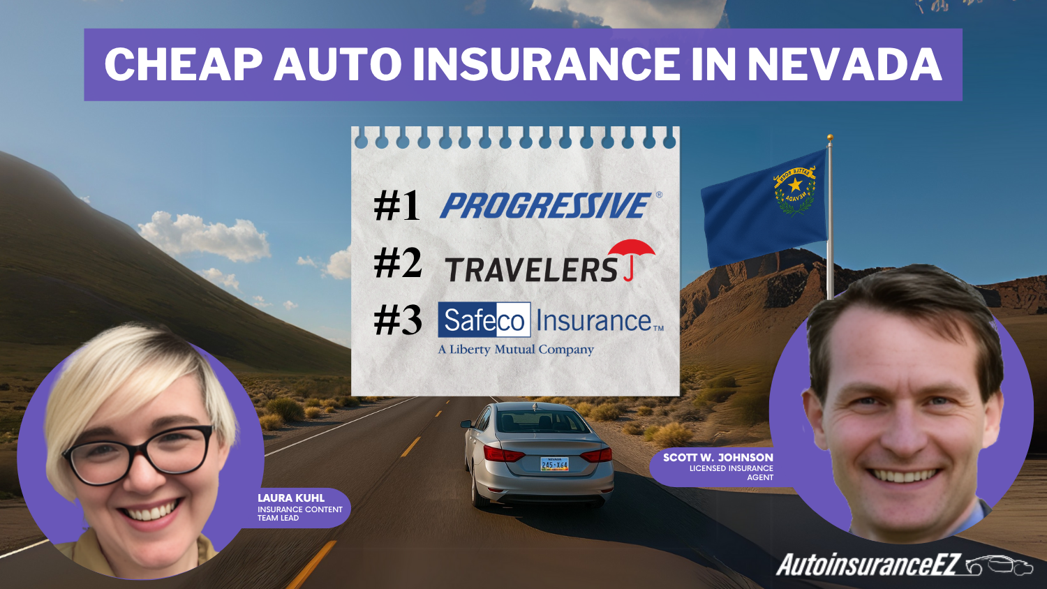 Progressive, Travelers, and Safeco: Cheap Auto Insurance in Nevada