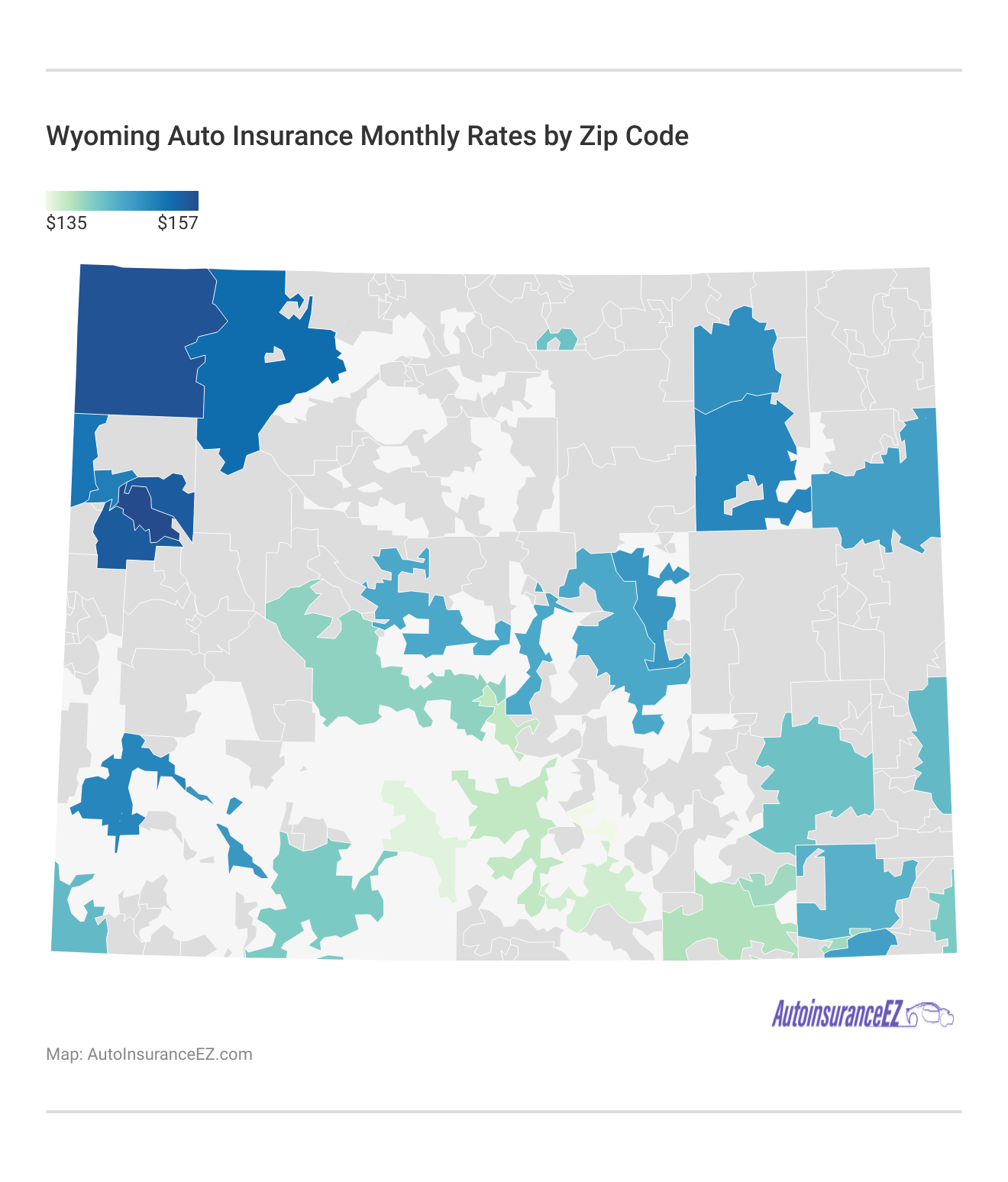 <h3>Wyoming Auto Insurance Monthly Rates by Zip Code</h3>